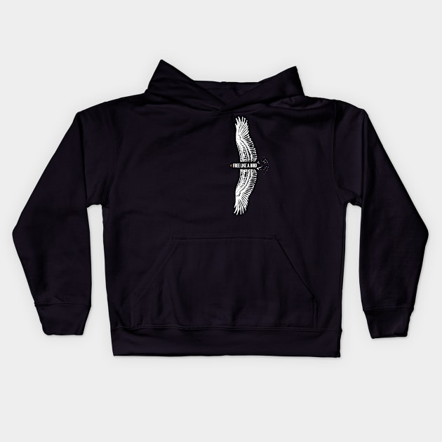 Free Like a Bird Kids Hoodie by JJFDesigns